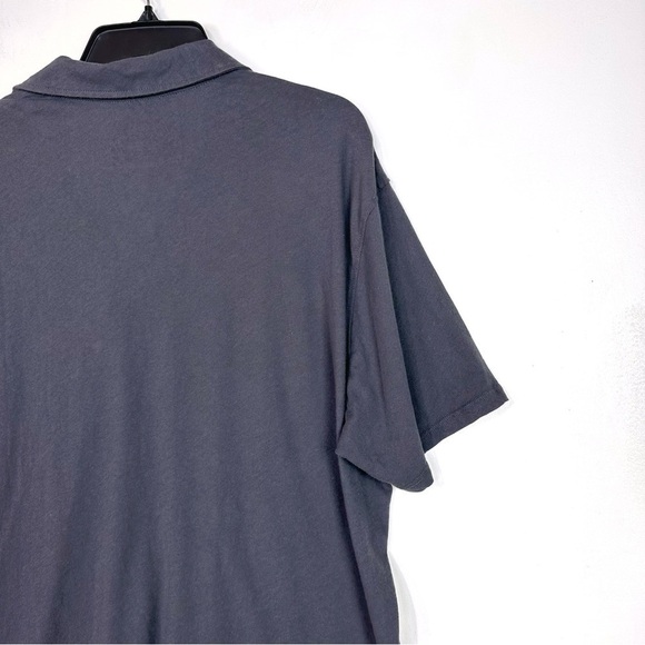 Grayers Clothiers Kovac High Twist Polo Cotton Shirt In Washed Black Size XL NEW - Picture 7 of 10